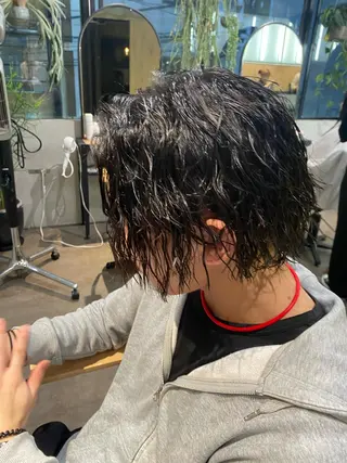 パーマ メンズ お洒落カジュアル🍃 まなとのヘアスタイル