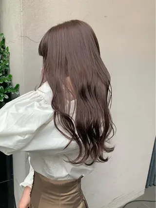 セミロング カラー 矢野 晃平のヘアスタイル