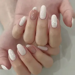 ネイル By moonネイル 🌷ワンホン/韓国風のネイルデザイン