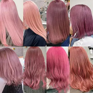 カラー Lull1人美容室 バレイヤージュのヘアスタイル