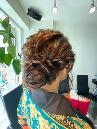 ロング ヘアアレンジ pep natsumiのヘアスタイル