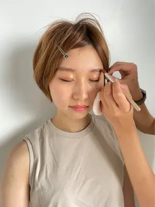 ショート カラー 髪質改善🫧ベージュ 椙山 響のヘアスタイル