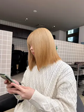 カラー 透明感ベージュ🤎 ナチュラルレイヤーのヘアスタイル