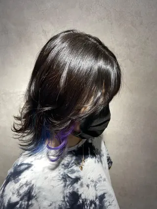 セミロング カラー FABLE HAIR ファブル難波・心斎橋のヘアスタイル