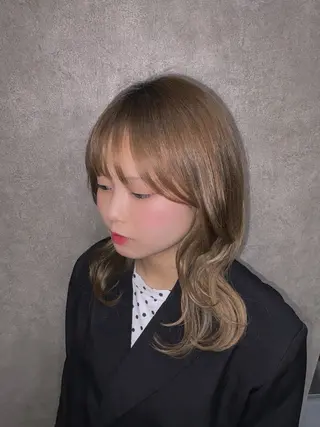 ミディアム 髪質改善☁️𓍼/ トリートメントˊ˗のヘアスタイル