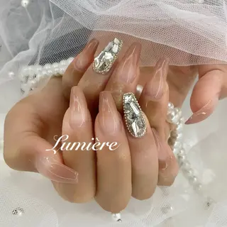 ネイル Lumière｜ ロング｜ワンホンのネイルデザイン