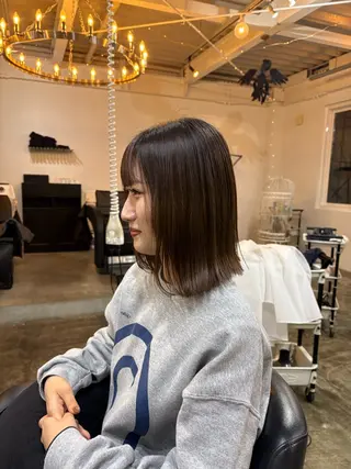ミディアム fukuma hikariのヘアスタイル