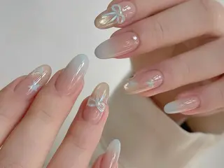 ネイル ☁️Minmin Tsuki💙🩵のネイルデザイン