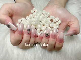 ネイル kao パラジェル スカルプ/長さだしのネイルデザイン
