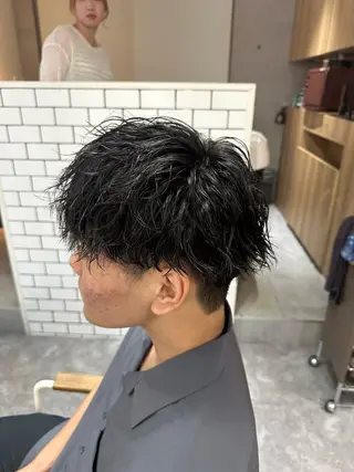 パーマ メンズ 💎メンズカット /フェザー/細野💎のヘアスタイル