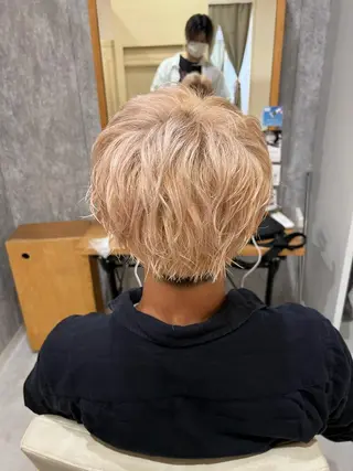 ショート カラー メンズ 🌈髪質改善・美髪矯 正・平野瀬乃🌈のヘアスタイル