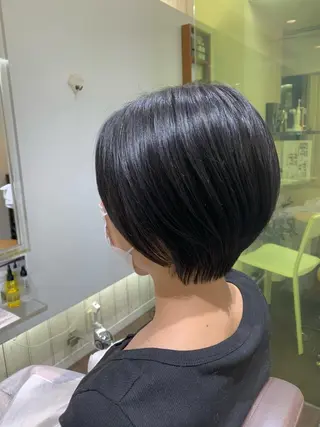 ショート デジタルパーマ🫧 韓国風ヘア🫧サクラのヘアスタイル