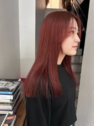 ロング カラー Pia ツボイ ケイタのヘアスタイル
