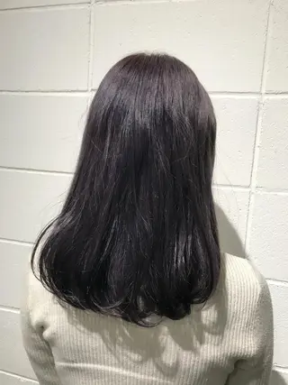 ミディアム サイレント美容師 アイリィのヘアスタイル