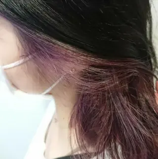ミディアム ヘアアレンジ カラー かわい ゆうな 髪質改善/縮毛矯正のヘアスタイル