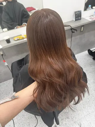 カラー 韓国レイヤー艶カラー ブリーチ otohaのヘアスタイル