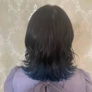 ミディアム カラー EARTH中島 秋桜久のヘアスタイル