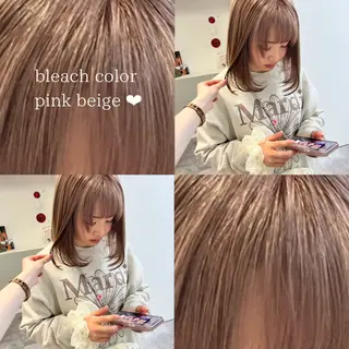セミロング カラー パーマ 《柔らかhair𓍯 》木村美姫のヘアスタイル