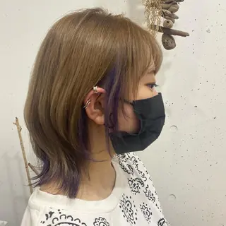ミディアム カラー 🪭risa 暖色/レイヤー🪭のヘアスタイル