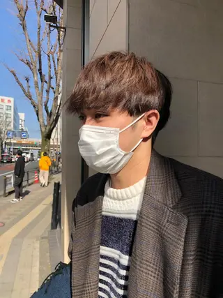 カラー パーマ メンズ チャンモリパーマ/韓 国/Minami🦋のヘアスタイル