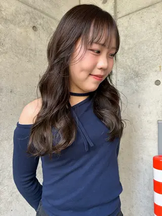 ロング カラー 飛田 和真のヘアスタイル