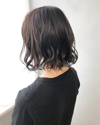 パーマ ボブパーマコテ巻き風 パーマNo1深江秀平のヘアスタイル
