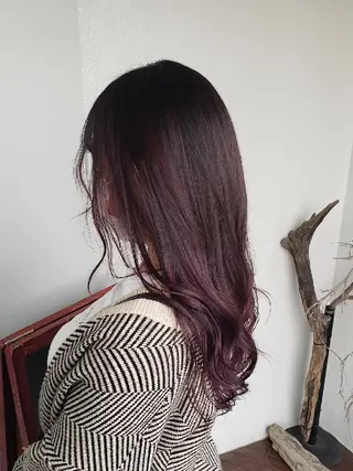 ロング カラー 神谷 涼のヘアスタイル