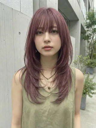ロング ✨ブリーチなし× 髪質改善⚡新宿駅近のヘアスタイル