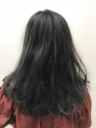 ミディアム カラー 吉森 満俊のヘアスタイル