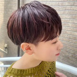 ショート カラー メンズカット/パーマ 👟黒田紗名👟のヘアスタイル