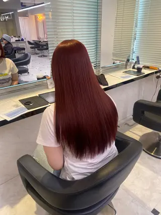 ロング カラー 透明感ベージュカラー 🪞上野🪞AIのヘアスタイル