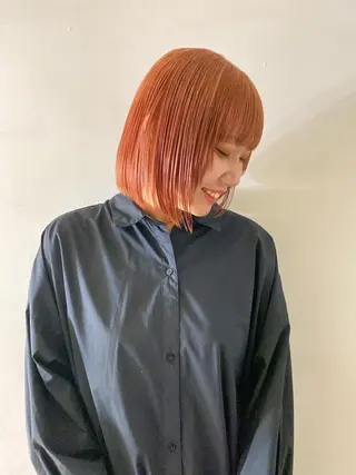 ミディアム カラー レイヤー/パーマ /ウルフ/nabeのヘアスタイル