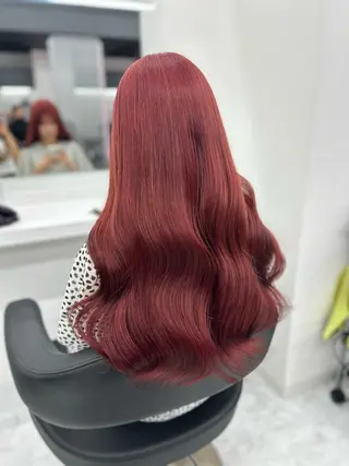 セミロング カラー ヘアアレンジ mai🍑暖色カラー /レイヤー💖のヘアスタイル