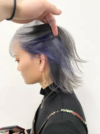 ミディアム カラー パーマ ヘアアレンジ メンズ キッズ ネイル マツエク・マツパ アイブロウ ブリーチ　ハイトーン 特化🌈フジタハルキのヘアスタイル