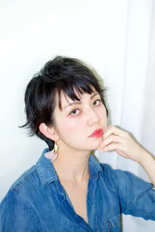 ショート パーマ 【白髪ぼかし 専門GBG】自由が丘のヘアスタイル