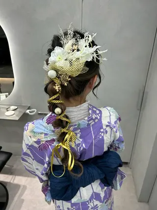 ロング ヘアアレンジ 卒業式ヘアセット🎀 ヘアアレンジのヘアスタイル