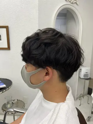パーマ メンズ 野崎 海翔のヘアスタイル