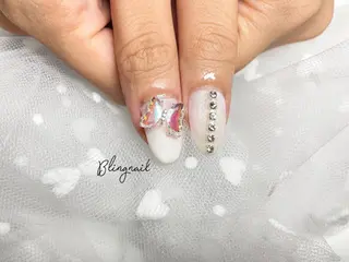 ネイル 23時まで❤︎韓国、 ワンホンネイルのネイルデザイン