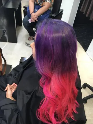 ショート ミディアム セミロング ロング カラー UNDER vr 【アンダーバー】のヘアスタイル