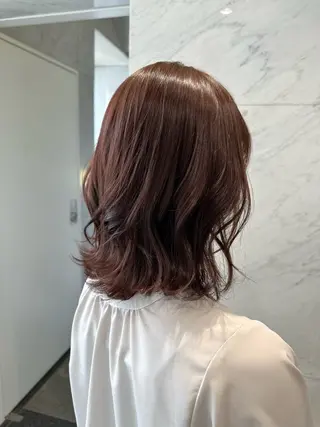 ミディアム カラー 古田 昂也のヘアスタイル