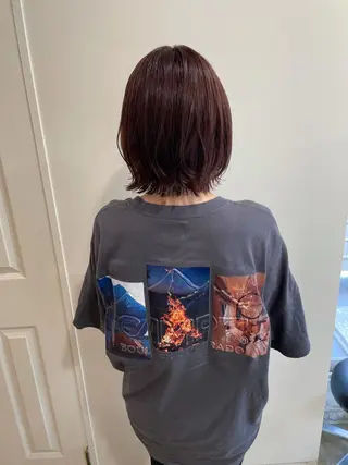 ミディアム カラー MIOベージュカラー 柔らかいカラーのヘアスタイル