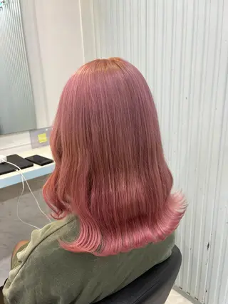 ミディアム カラー ブリーチカラー 🩵MIZUKIのヘアスタイル