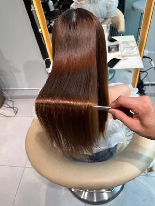 ロング 縮毛矯正/髪質改善 🌟本郷壮一郎のヘアスタイル