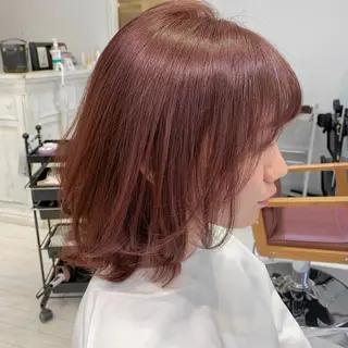 セミロング カラー ブリーチ koheiのヘアスタイル