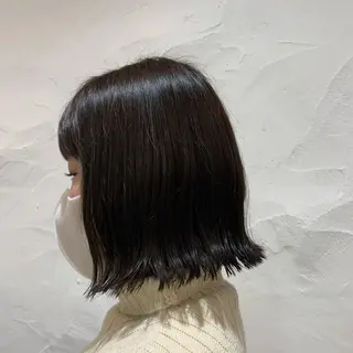 ミディアム カラー 吉田 夢のヘアスタイル