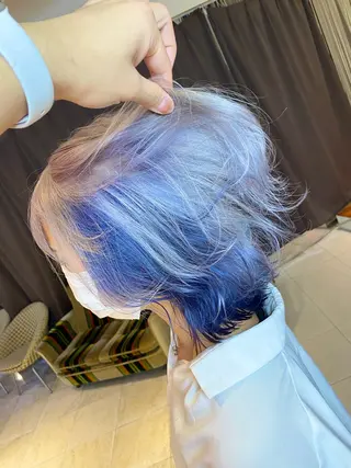 ショート カラー ヘアアレンジ ⚠️激安ブリーチで 後悔してる方へ⚠️のヘアスタイル