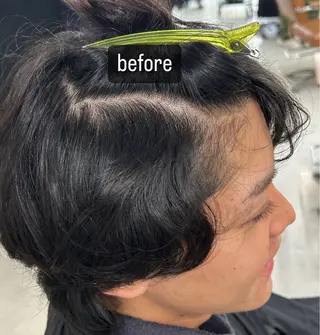 パーマ メンズ カズキ🌼曲がる 縮毛矯正のヘアスタイル