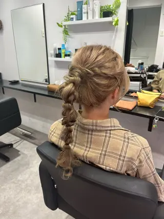 ロング ヘアアレンジ 庄内＊三国baron ANJUのヘアスタイル