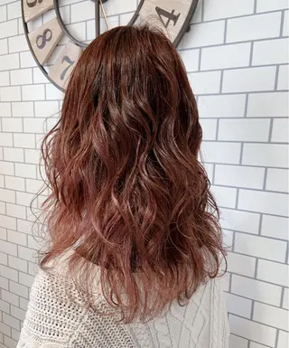 セミロング カラー ヘアアレンジ 韓国hair🦋 Nanaのヘアスタイル