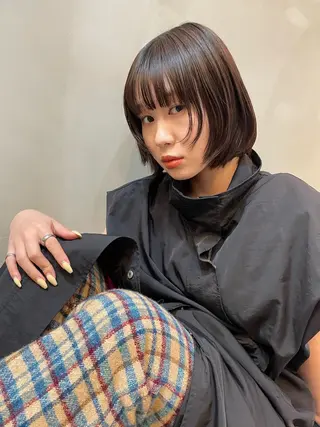ショート カラー ショート/ボブ/ 心斎橋/宮脇美奈のヘアスタイル